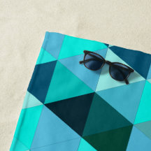 Modernes Aquamarines Dreiecksmuster