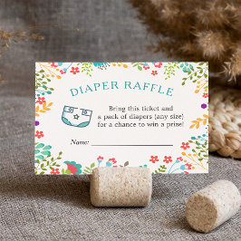 Modernes Aquamarines Green Floral Baby Duschkabine Begleitkarte