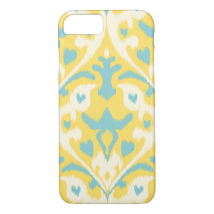 Modernes aquamarines Gürtelkater-Tribal-Muster Case-Mate iPhone Hülle