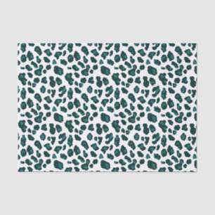 Modernes Aquamarines Leopardruckpapier mit Gemuste Seidenpapier