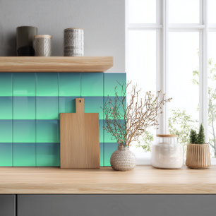 Modernes Aquamarines Minze Green Ombre Fliese