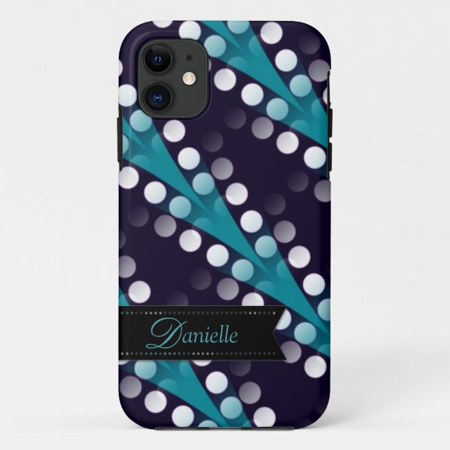 Modernes Aquamarines Tribal-Muster iPhone 5 Fall-P Case-Mate iPhone Hülle (Rückseite)