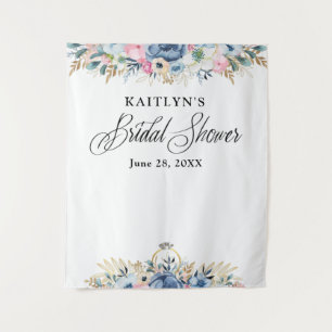 Modernes Aquarell-Brautparty Wandteppich