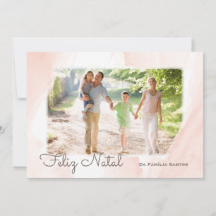 Modernes Aquarell Foto frohes Weihnachten