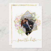 Modernes Aquarell-Foto Save the Date