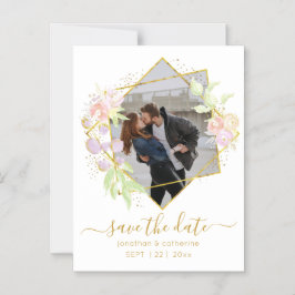 Modernes Aquarell-Foto Save the Date Magneteinladung