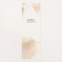 Modernes Aquarell minimale elegante pinkfarbene Yo