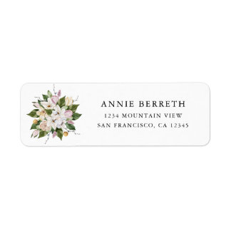 Modernes Aquarellbraun Bouquet Pastell Tulip Pink