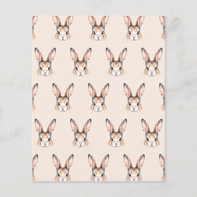 Modernes Aquarellpapier für Niedliche Ostern (Vorderseite)