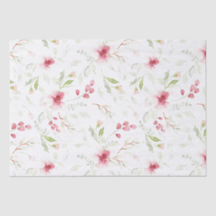 Modernes Aquarellpapier mit ausdrucksvollem Blumen Seidenpapier