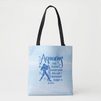 Modernes Aquarius Zodiac Horoskop Personalisiert