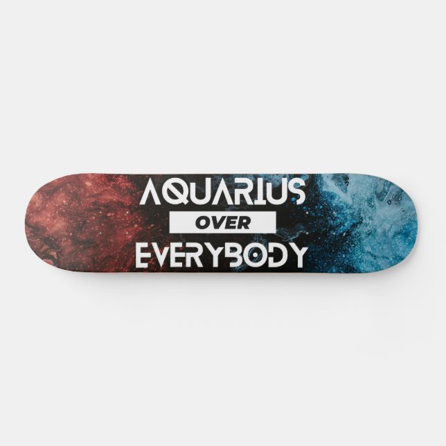 Modernes Aquarius Zodiac Skateboard (Horizontal)