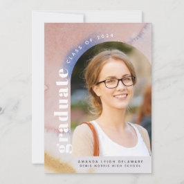 Modernes Arch Foto 2024 Abschluss Ankündigung