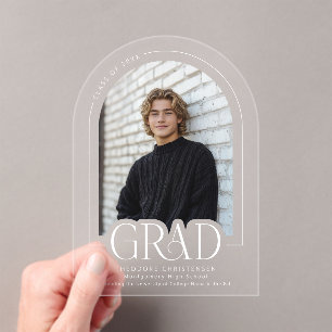 Modernes Arch Foto Akryllische Grad Ankündigung