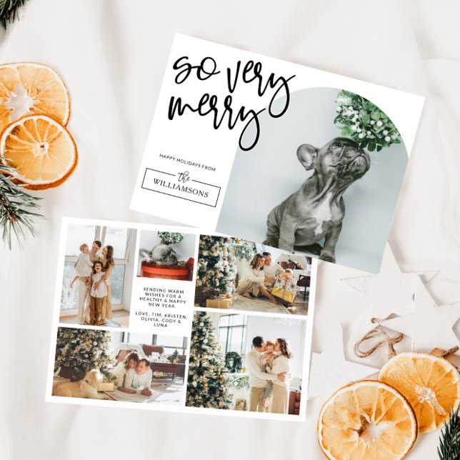 Modernes Arch Foto Weihnachten (Cute Modern Family Photo Card)