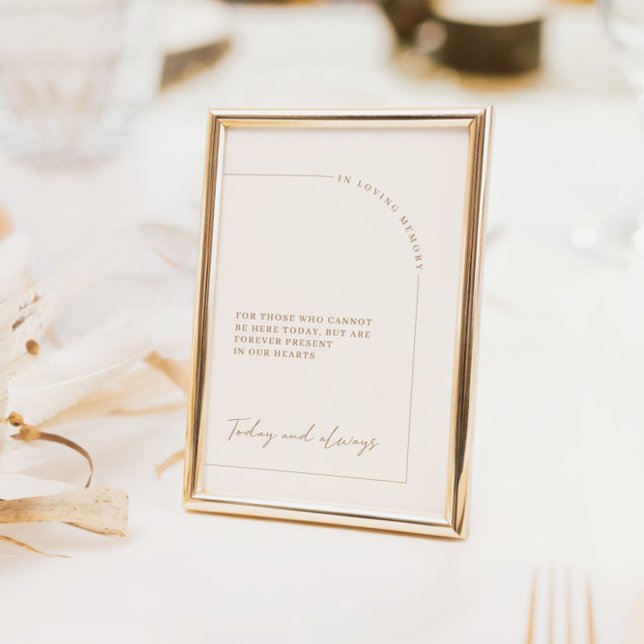 Modernes Arch in Love Memory Poster (Von Creator hochgeladen)