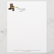 Modernes Architekten-Holz-Logo