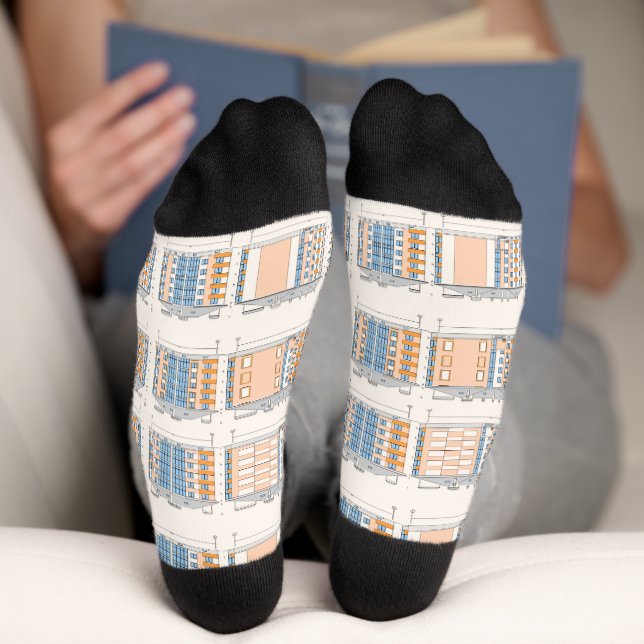 Modernes architektonisches Konzept Socken (Unterseite)
