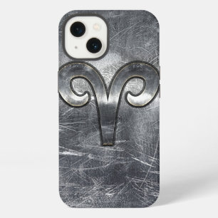 Modernes Aries-Sternzeichen im Grunge-Distressed-S iPhone 13 Hülle