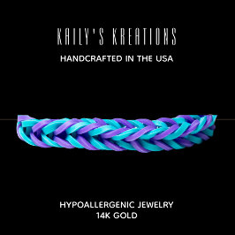 Modernes Armband-Display Schwarz-weiß Quadratische Visitenkarte