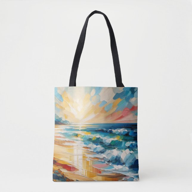 Modernes Art Beach Sunset Ocean Design (Vorderseite)