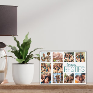 Modernes Art Deco Forever Besties Editable Overlay Fotoplatte