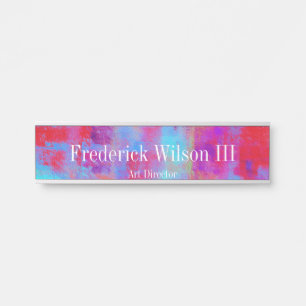 Modernes Art Hanging Schreibtisch Wall Door Cubica Türschild