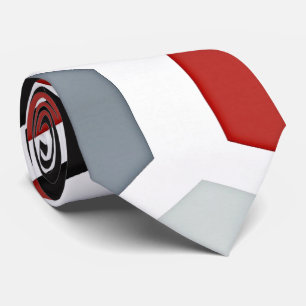 Modernes Art Hexagon Muster Krawatte