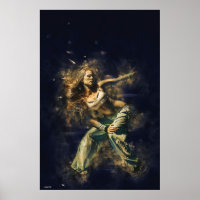 Modernes Art Poster Breakdancer Modernes Tanzgirl