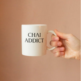 Modernes ästhetisches Chai Addict Funny Arabisch Zweifarbige Tasse
