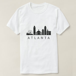 Modernes Atlanta Georgia Stilisierte Skyline T-Shirt