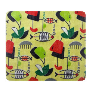 Modernes, atomares Design-Schneidboard Mitte des J Schneidebrett