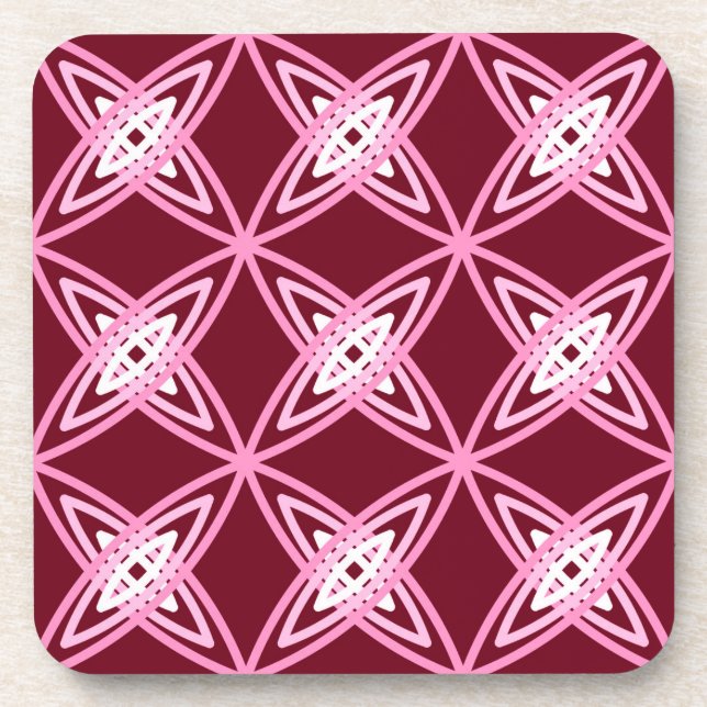 Modernes Atomdruckverfahren Mitte des Jahrhunderts Getränkeuntersetzer (Vorderseite)