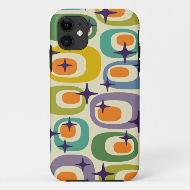 Modernes Atommuster aus dem Mittelalter Case-Mate iPhone Hülle (Rückseite)