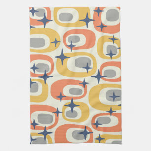 Modernes Atommuster aus dem Mittelalter Geschirrtuch