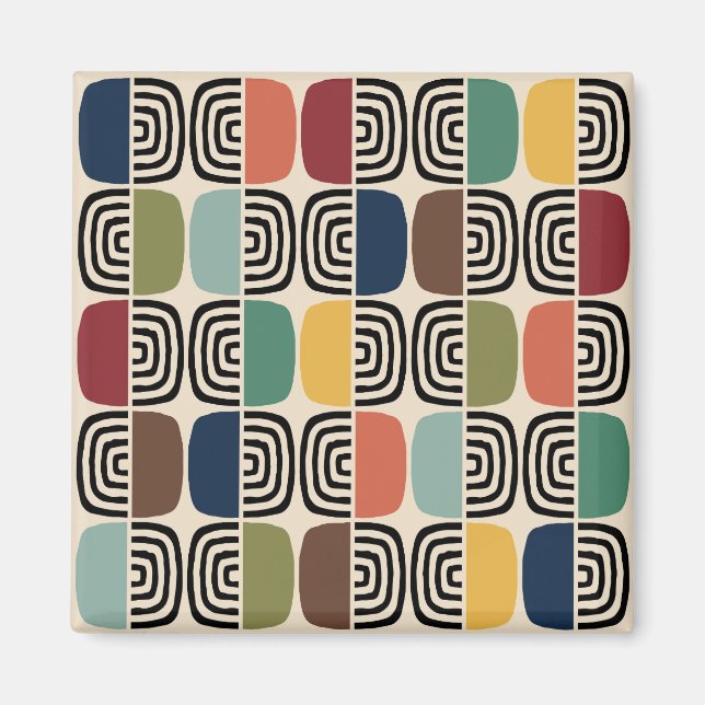 Modernes Atomzeitalter Mitte des Jahrhunderts Magnet (Vorne)