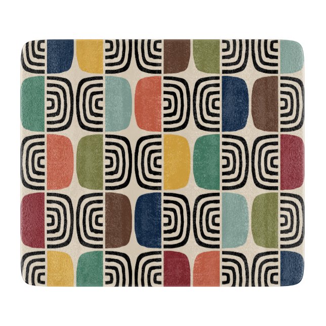 Modernes Atomzeitalter Mitte des Jahrhunderts Schneidebrett (Vorderseite)