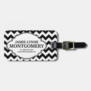 Modernes AUGE ANZIEHENDES Zickzack Muster Gepäckanhänger