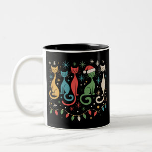 Modernes Aussehen aus dem Mittelalter Xmas Retro 5 Zweifarbige Tasse