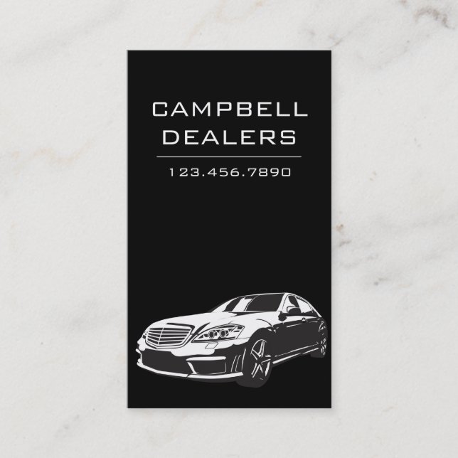 Modernes Auto für den Beruflichen Handel Visitenkarte (Vorderseite)