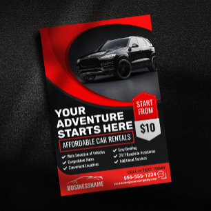 Modernes Auto für preisgünstige Autos Flyer