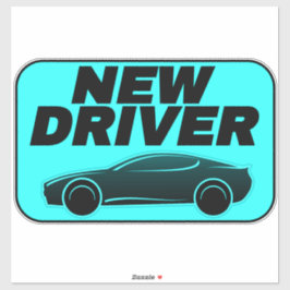 Modernes Auto für Teenager-Aufkleber (Student New  Aufkleber