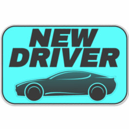 Modernes Auto für Teenager-Aufkleber (Student New Aufkleber