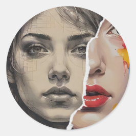 Modernes Autoaufkleber-Design Runder Aufkleber