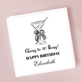 Modernes B&W freut sich auf 30 Jahre Geburtstag Na Serviette