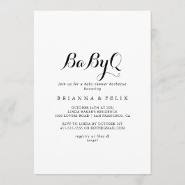 Modernes Baby-Baby-Baby-Duschgrill Einladung