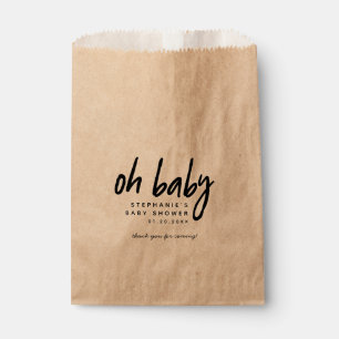 Modernes Baby der Babyparty-  oh Geschenktütchen
