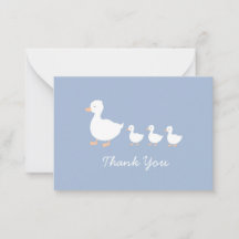 Modernes Baby Duckling Danke an die Flachkarten