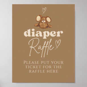 Modernes Baby-Duschkabine-Windeln Poster