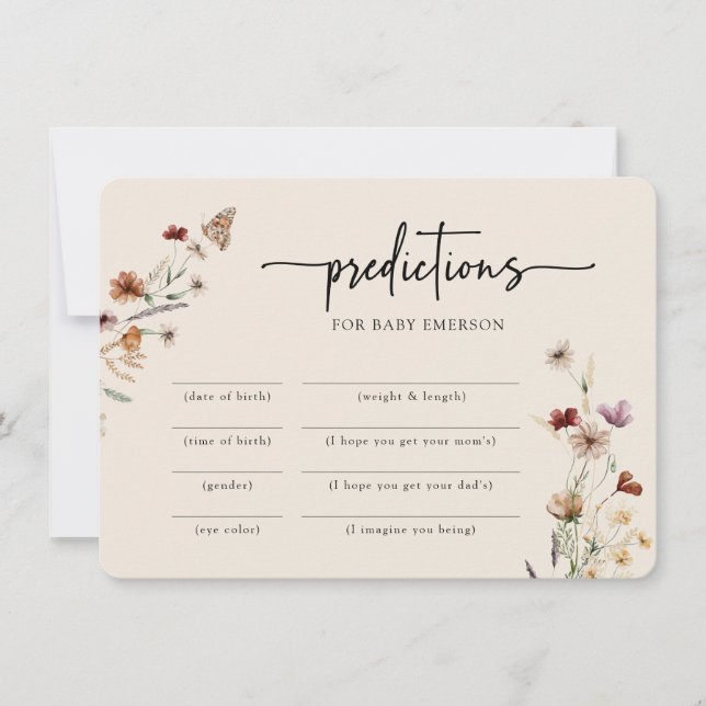 Modernes Baby-Duschspiel Einladung (Vorderseite)